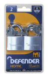 Defender 40mm Aluminium Padlock Twin Pack